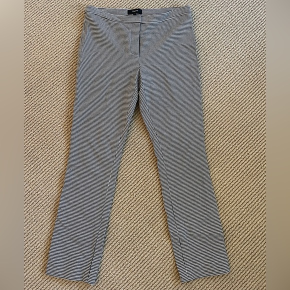 Theory Houndstooth Skinny Cropped Pants - Picture 4 of 8